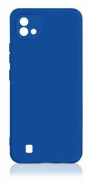 Чехол с микрофиброй Realme C20/C11 DF rmOriginal-10 синий